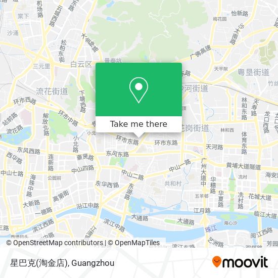 星巴克(淘金店) map