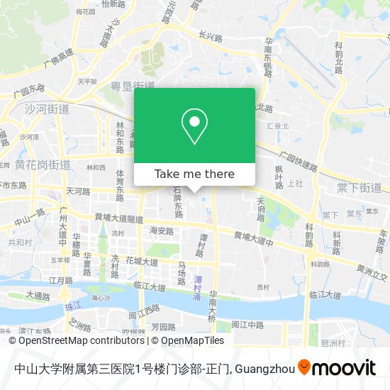 中山大学附属第三医院1号楼门诊部-正门 map
