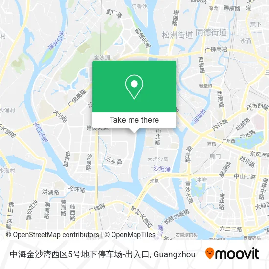 中海金沙湾西区5号地下停车场-出入口 map