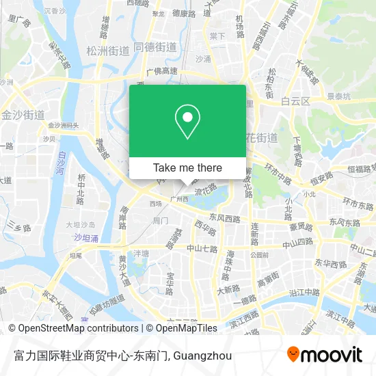 富力国际鞋业商贸中心-东南门 map