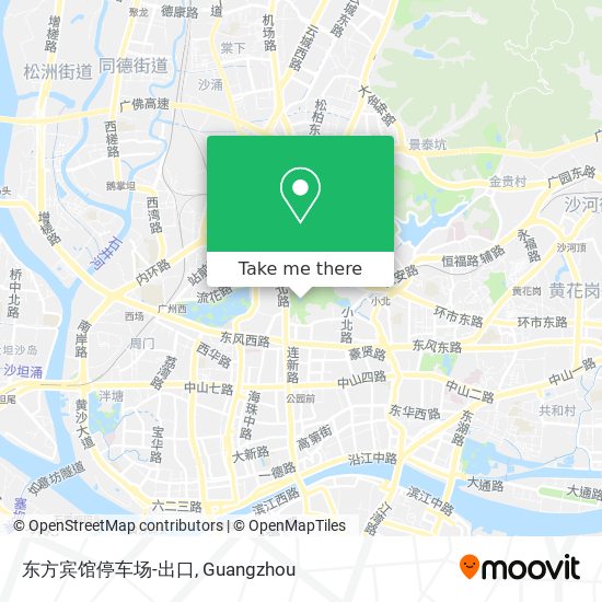 东方宾馆停车场-出口 map