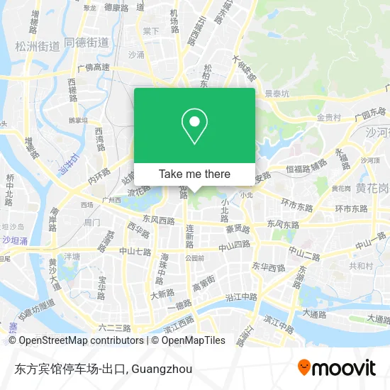 东方宾馆停车场-出口 map