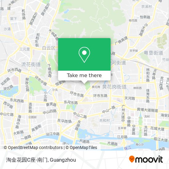 淘金花园C座-南门 map