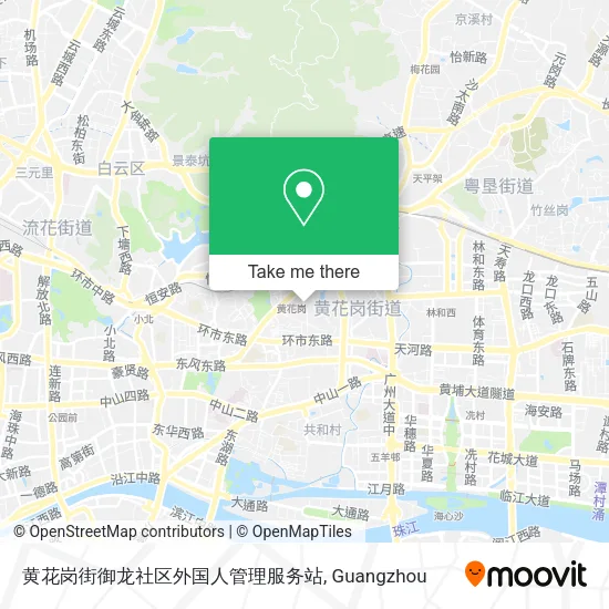 黄花岗街御龙社区外国人管理服务站 map