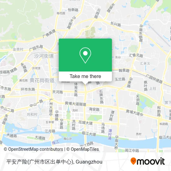 平安产险(广州市区出单中心) map