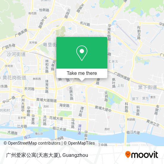广州爱家公寓(天惠大厦) map
