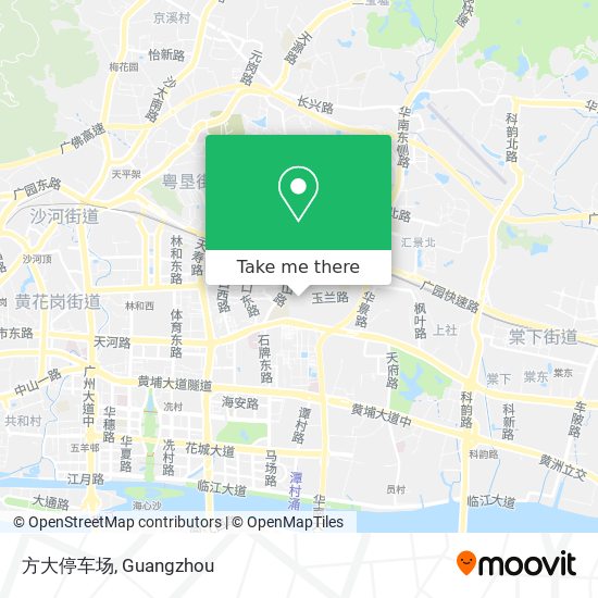 方大停车场 map