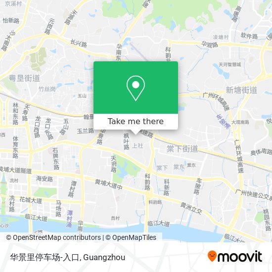 华景里停车场-入口 map