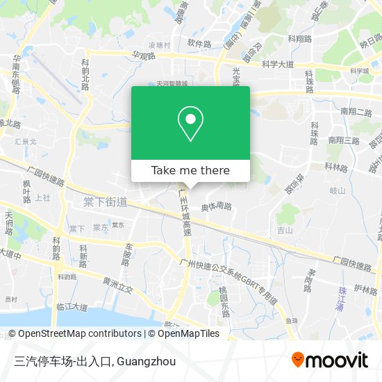 三汽停车场-出入口 map