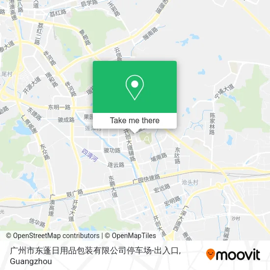 广州市东蓬日用品包装有限公司停车场-出入口 map