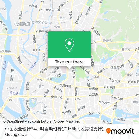 中国农业银行24小时自助银行(广州新大地宾馆支行) map