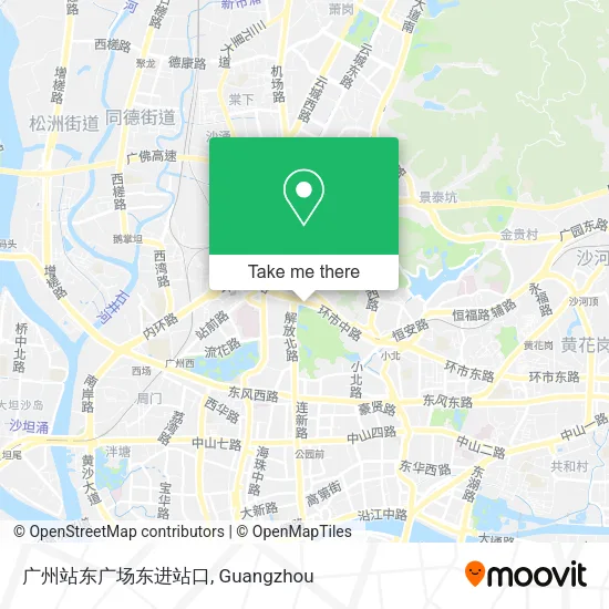广州站东广场东进站口 map