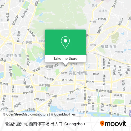 隆福汽配中心西南停车场-出入口 map