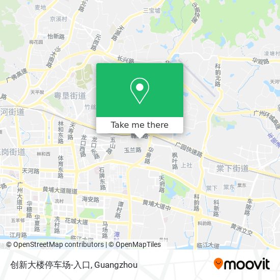 创新大楼停车场-入口 map