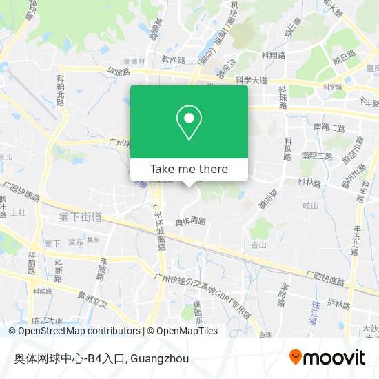 奥体网球中心-B4入口 map