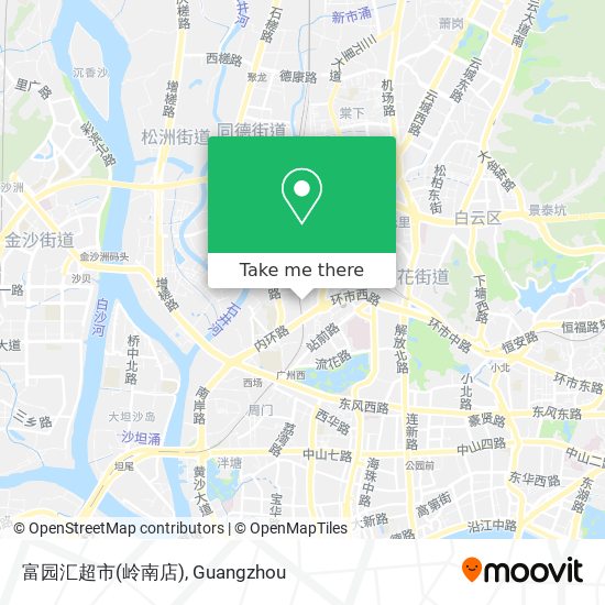 富园汇超市(岭南店) map