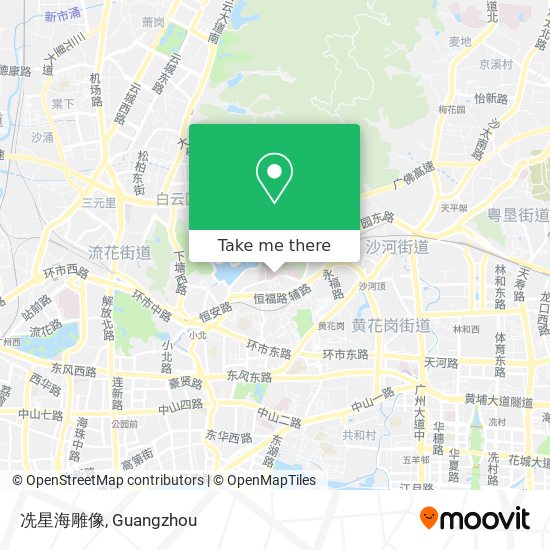 冼星海雕像 map