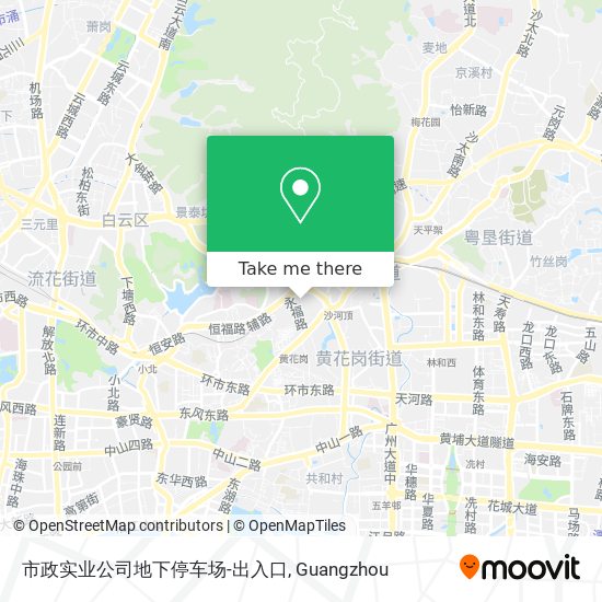 市政实业公司地下停车场-出入口 map