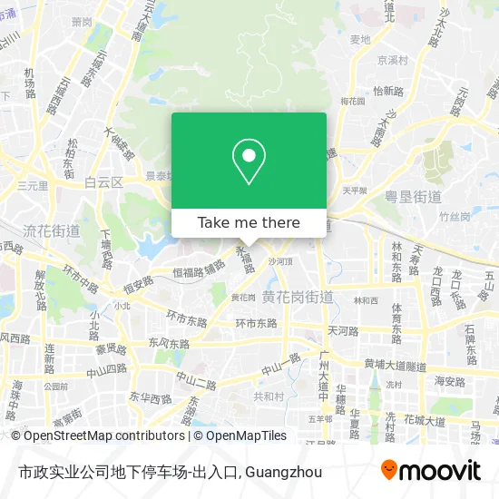 市政实业公司地下停车场-出入口 map