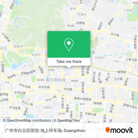 广州市白云区医院-地上停车场 map