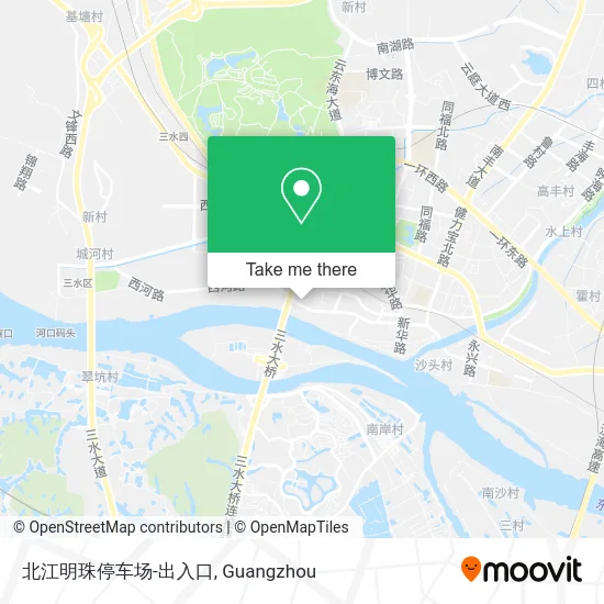 北江明珠停车场-出入口 map