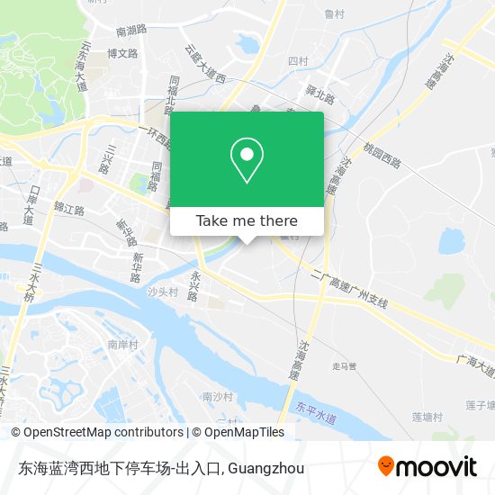 东海蓝湾西地下停车场-出入口 map