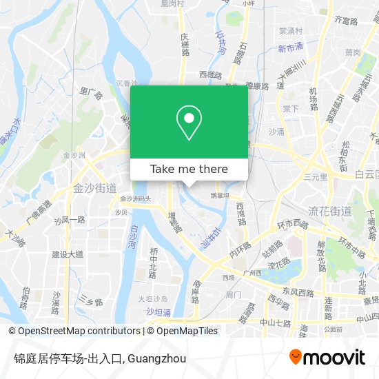 锦庭居停车场-出入口 map