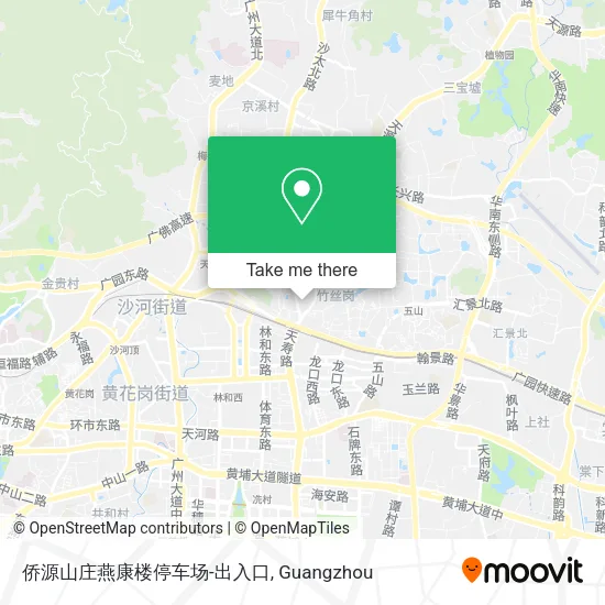 侨源山庄燕康楼停车场-出入口 map