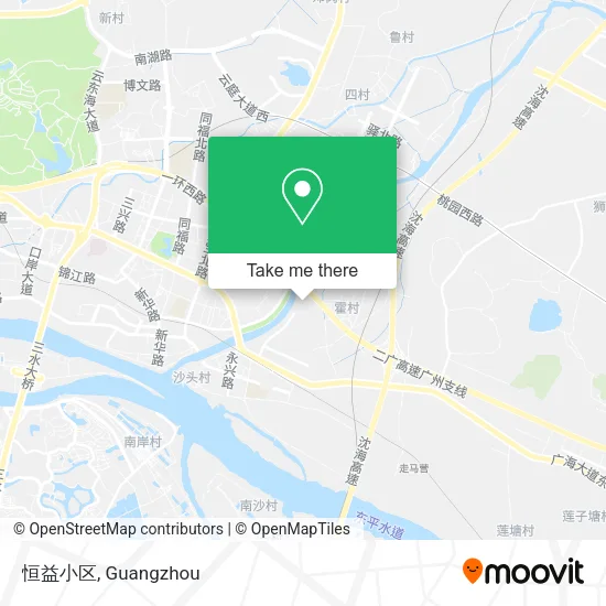 恒益小区 map