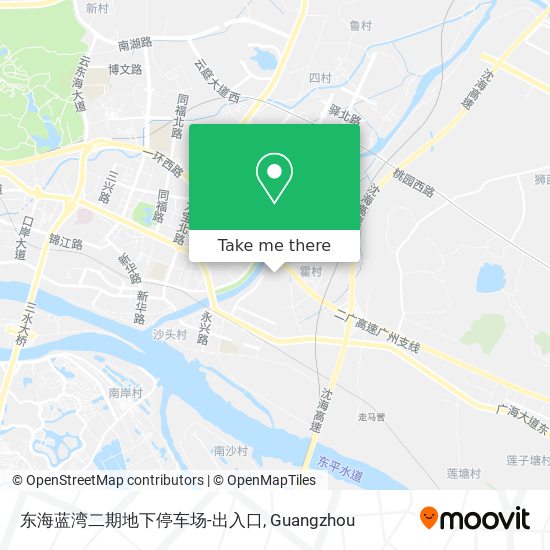 东海蓝湾二期地下停车场-出入口 map