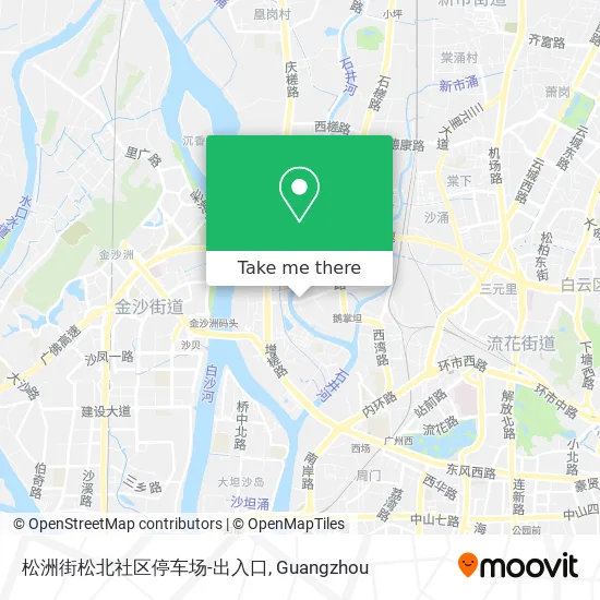 松洲街松北社区停车场-出入口 map