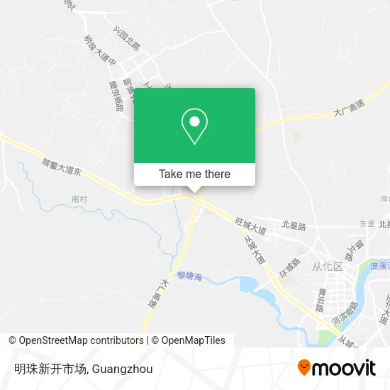 明珠新开市场 map