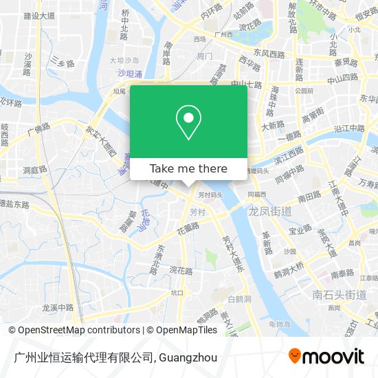 广州业恒运输代理有限公司 map