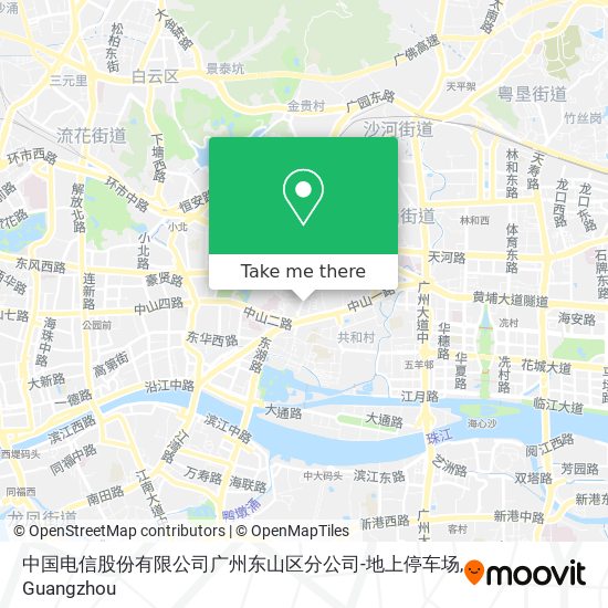 中国电信股份有限公司广州东山区分公司-地上停车场 map