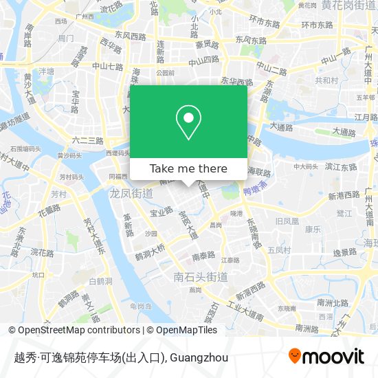 越秀·可逸锦苑停车场(出入口) map