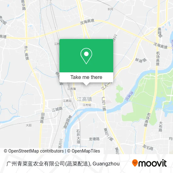 广州青菜蓝农业有限公司(蔬菜配送) map