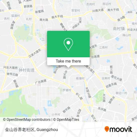 金山谷养老社区 map