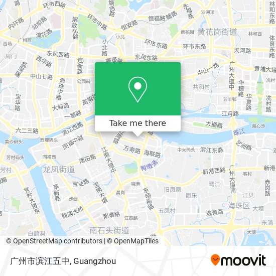 广州市滨江五中 map