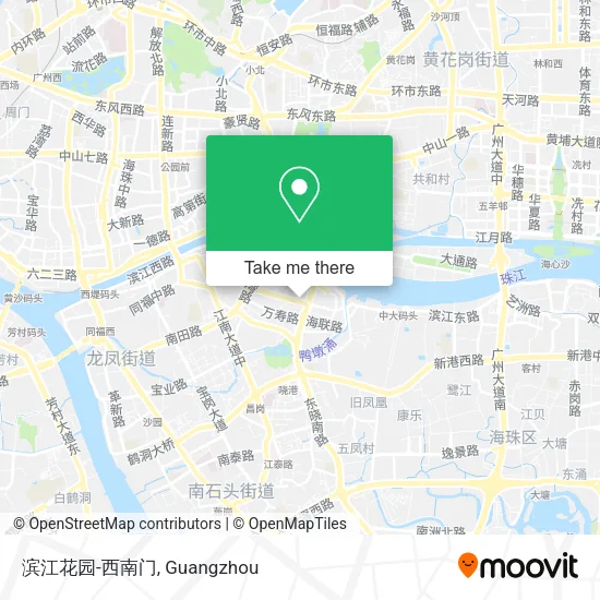 滨江花园-西南门 map