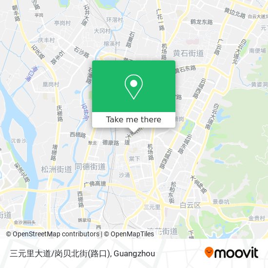 三元里大道/岗贝北街(路口) map