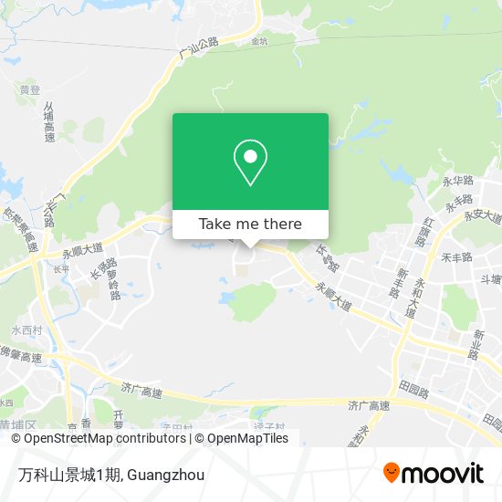 万科山景城1期 map