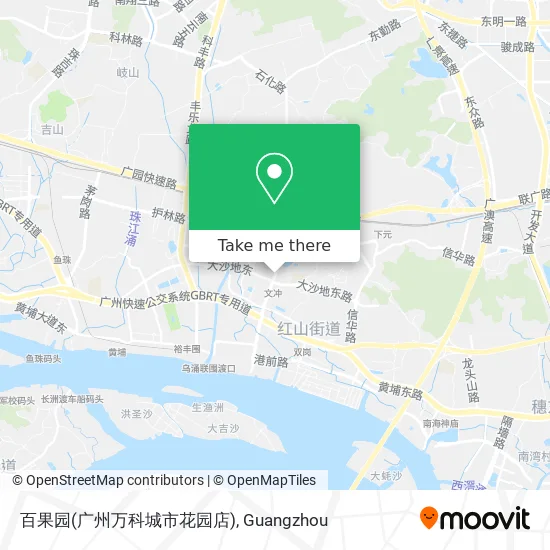 百果园(广州万科城市花园店) map