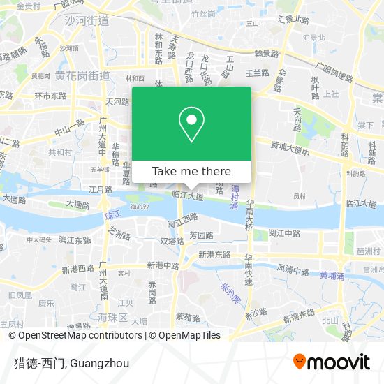 猎德-西门 map
