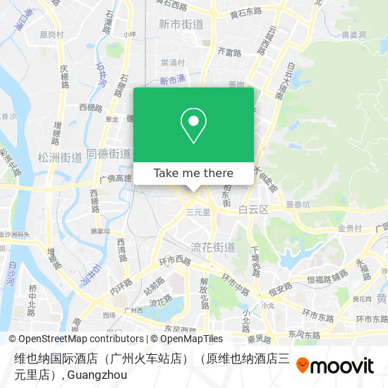 维也纳国际酒店（广州火车站店）（原维也纳酒店三元里店） map
