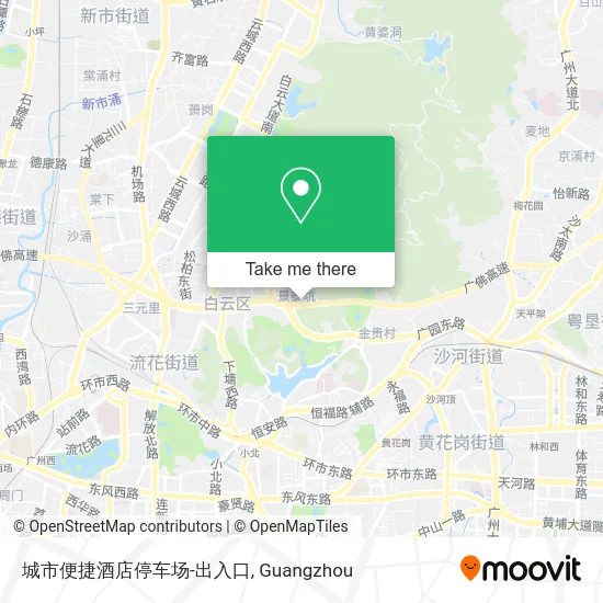 城市便捷酒店停车场-出入口 map