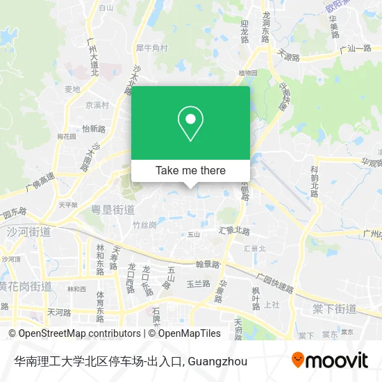华南理工大学北区停车场-出入口 map