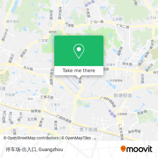 停车场-出入口 map