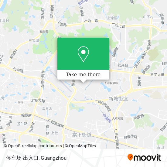 停车场-出入口 map