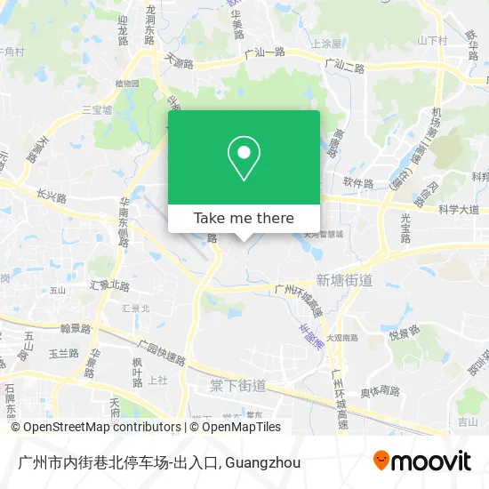 广州市内街巷北停车场-出入口 map