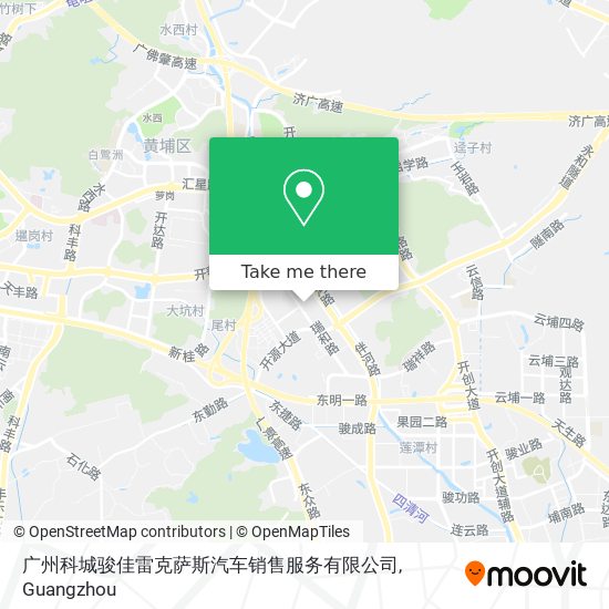 广州科城骏佳雷克萨斯汽车销售服务有限公司 map